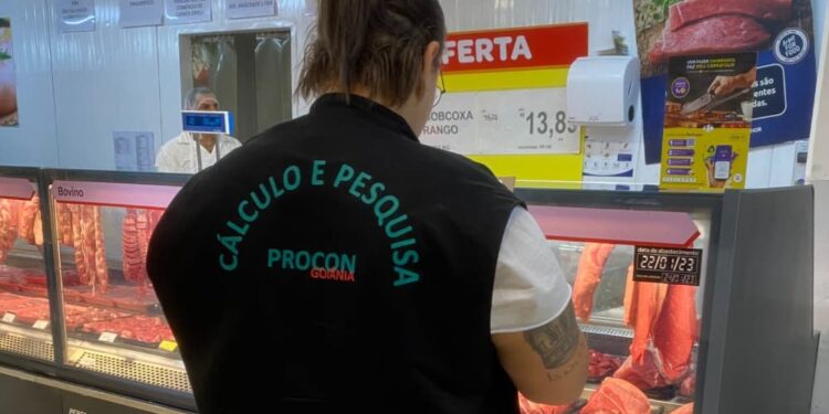 Procon Goiânia aponta deflação de 9,14% a 30,54% no preço das carnes