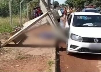 Homem morre após ser esmagado por ponto de ônibus de concreto, em Aparecida