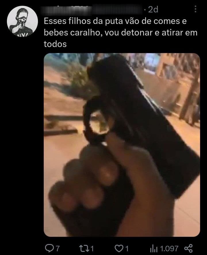 Ameaça de massacre em Rio Verde. 