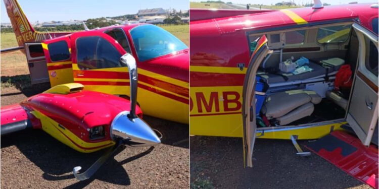 Avião do Corpo de Bombeiros sofre incidente durante pouso em Rio Verde