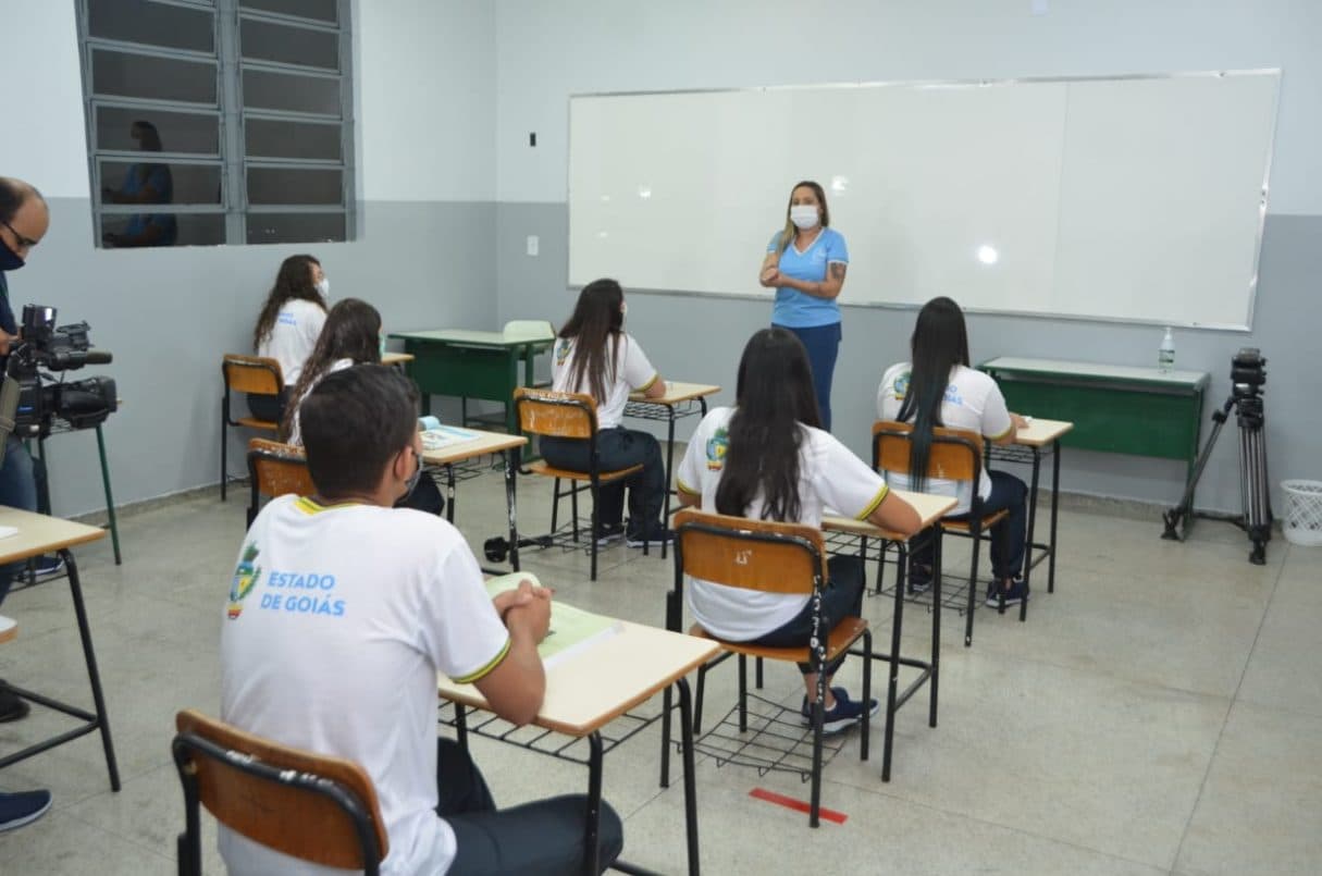 sala de aula em Goiás