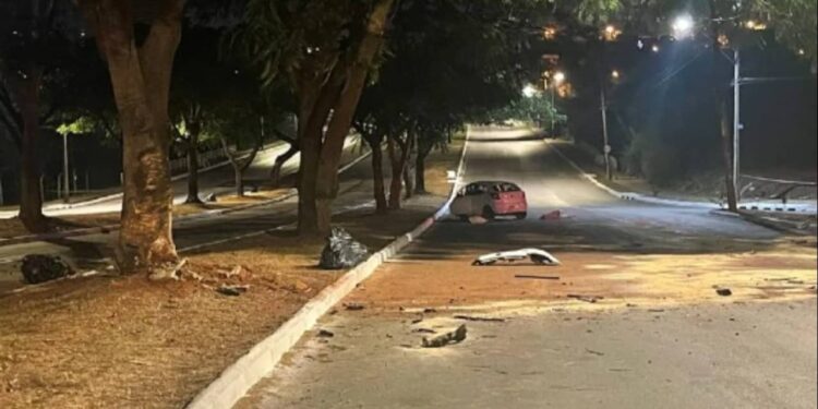 acidente na Avenida Goiás Norte