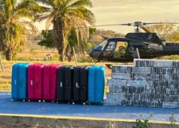 PF apreende 400 kg de cocaína e helicópteros em ação contra tráfico internacional de drogas
