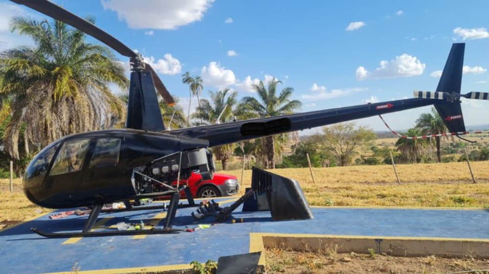 PF apreende 400 kg de cocaína e helicópteros em ação contra tráfico internacional de drogas, em Goiás