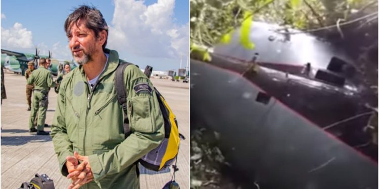 Vídeo: Piloto goiano é resgatado com vida após queda de helicóptero na selva amazônica