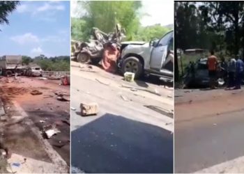 Acidente entre 18 veículos deixa ao menos 4 mortos na BR-414, em Anápolis