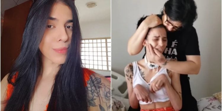 Em casa, mãe mostra cuidados com jovem que passou mal após cheirar pimenta