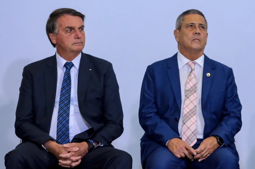 Jair Bolsonaro e Braga Netto.