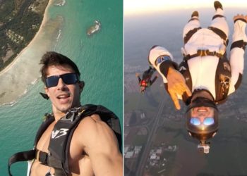 Paraquedista goiano que morreu em salto falava sobre a vida nas redes sociais: "viva ao máximo"
