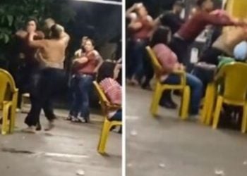 Cantor sertanejo é filmado agredindo a mãe em bar de Goiás; veja vídeo