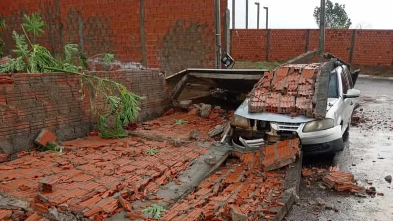 Temporal com ventos fortes causa prejuízos a moradores de Guaraí no Tocantins