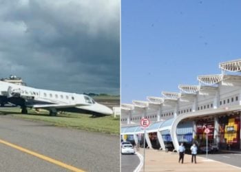 Avião do cantor Murilo Huff sofre intercorrência técnica no aeroporto de Goiânia