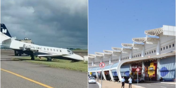 Avião do cantor Murilo Huff sofre intercorrência técnica no aeroporto de Goiânia
