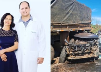 Médico e mãe dele morrem em acidente entre caminhonete e caminhão GO-070