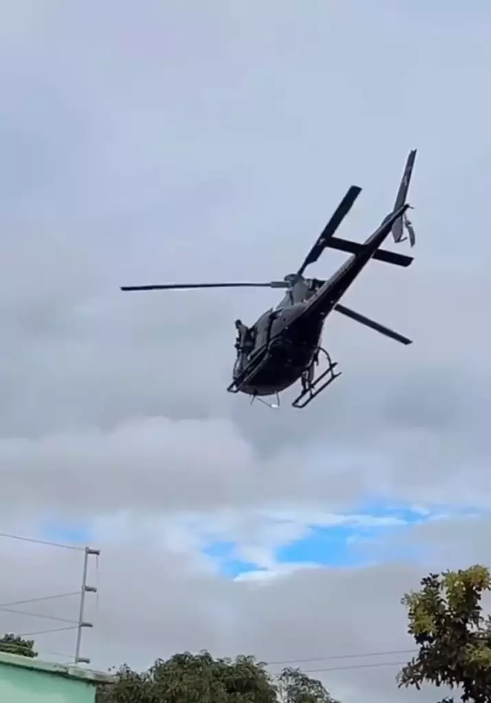 helicóptero da PMGO