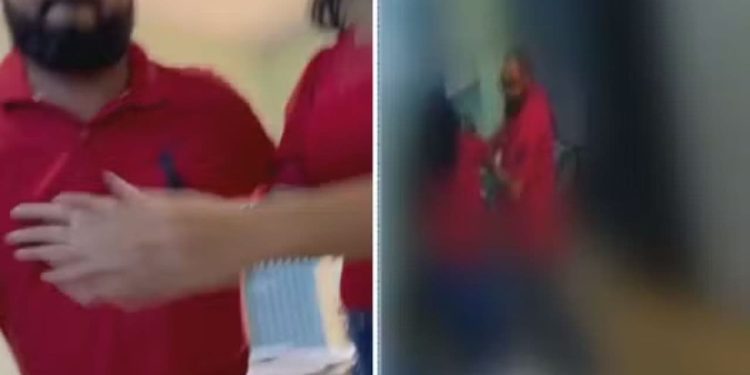 Pai de aluno agride coordenador após profissional dar bronca em estudante; vídeo