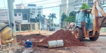 Trânsito é interditado para obras no Jardim Goiás