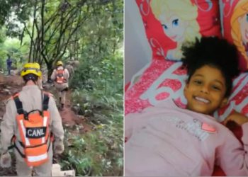 Segue desaparecida menina de 6 anos que foi arrastada por enxurrada em Aparecida