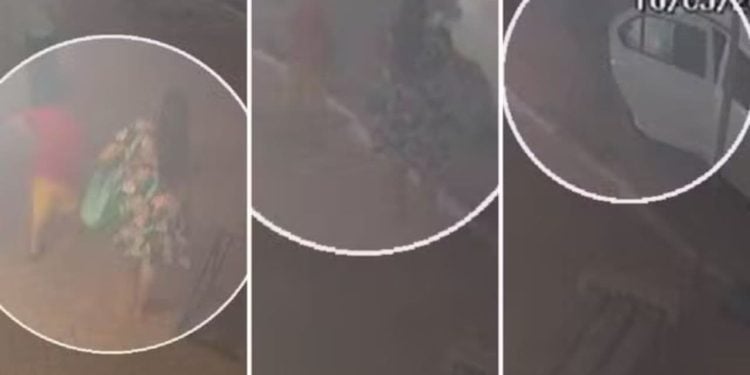 Vídeo mostra momento em que mãe com bebê de 8 meses cai em bueiro, em Goiás