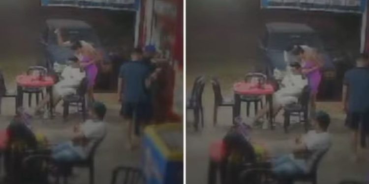 Homem esfaqueia namorado da ex em distribuidora de bebidas, em Goiânia; vídeo