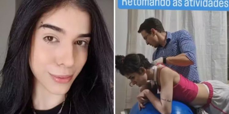 Jovem que teve reação alérgica ao cheirar choca web em sessão de fisioterapia