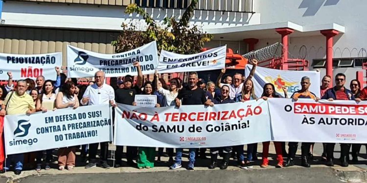 Servidores do Samu anunciam greve a partir da próxima semana, em Goiânia