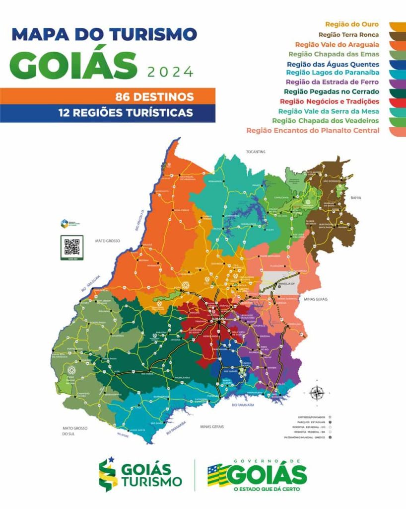 Mapa do Turismo Goiás