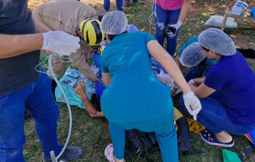 queda de helicóptero em Goiás