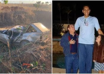 'Denis Gigante' morre após acidente em Goiás; sabia quem era o homem de 2,30 metros 