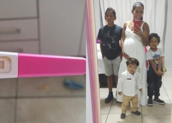 Mãe se emociona ao descobrir gravidez de menina após ter três filhos e ter laqueadura