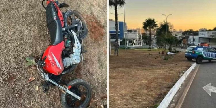 Motociclista morre em acidente após se deitar em moto para esconder placa, em Goiás