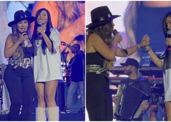 Dois anos após fim da dupla, Simone e Simaria cantam juntas em show em Goiânia