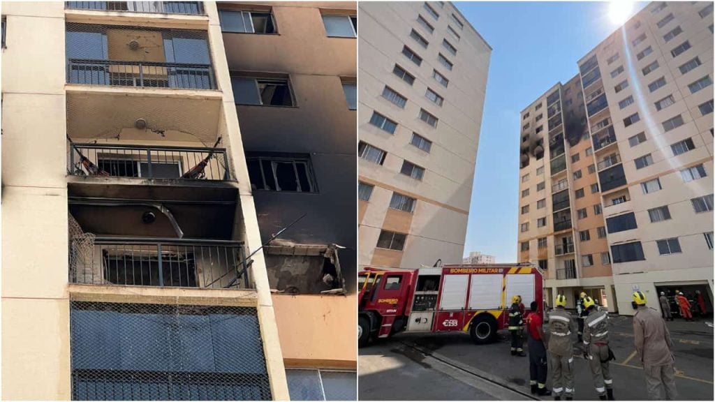 Casal e criança morrem após pularem de apartamento em chamas, em Goiás