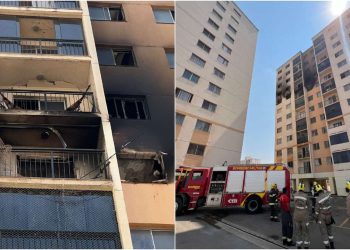 Casal e criança morrem após pularem de apartamento em chamas, em Goiás