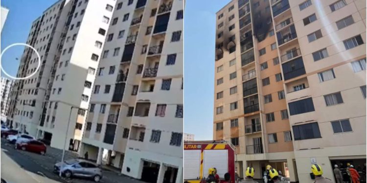 Vídeo mostra momento da explosão em prédio que causou a morte de casal e bebê, em Goiás