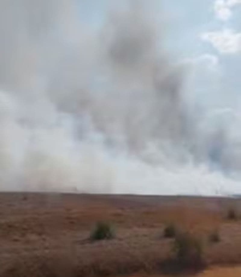 Incêndio em fazendas