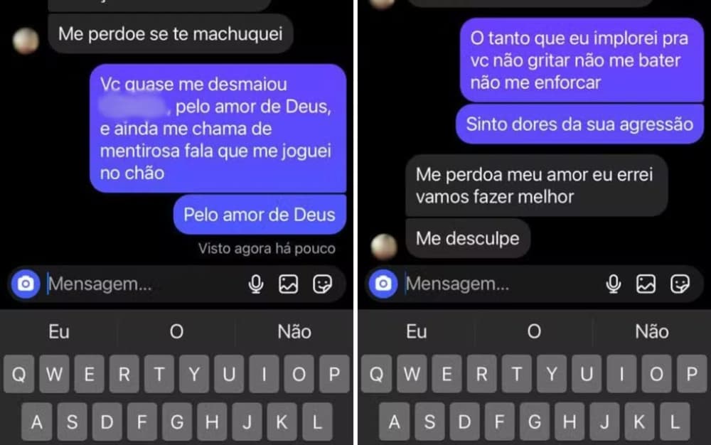 mulher denuncia marido por agressão