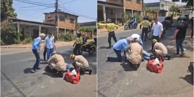 Caiado auxilia no socorro de vítimas de acidente durante carreata em Aparecida