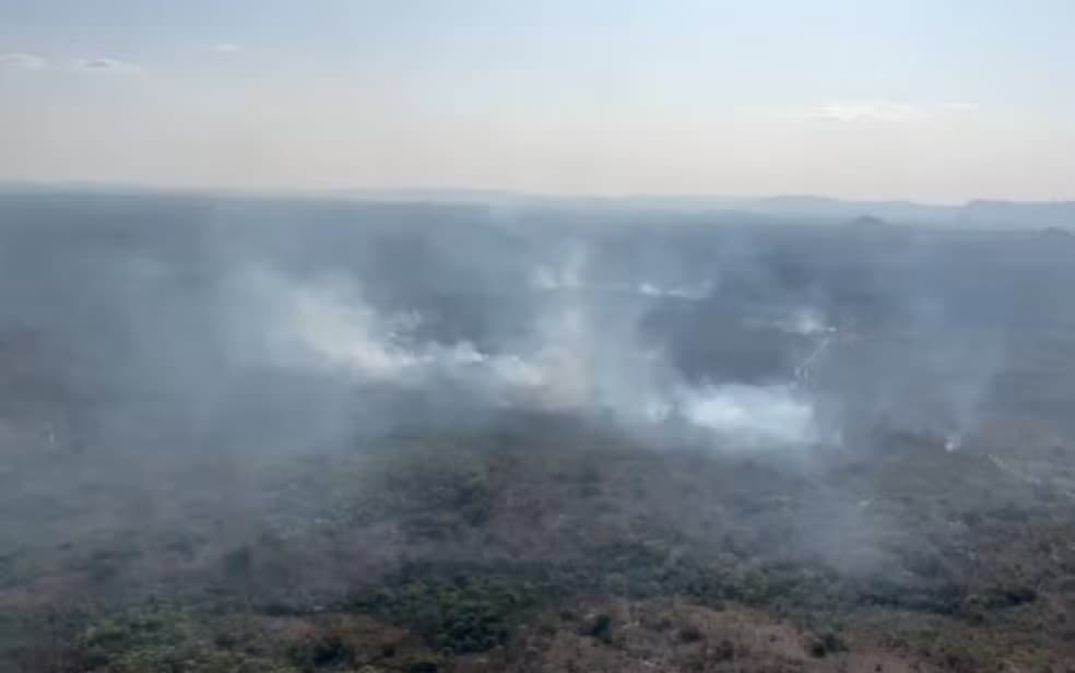 Incêndio na Chapada dos Veadeiros