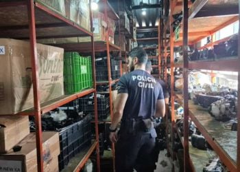 Operação investiga comerciantes por venda de peças veiculares furtadas em Goiás