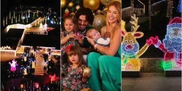 Virgínia e Zé Felipe inauguram decoração de natal em mansão luxuosa em Goiânia