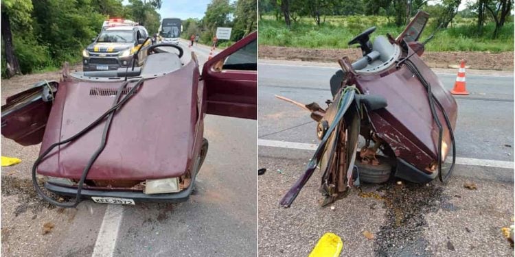 Grave acidente mata duas crianças na BR-153, em Santa Tereza de Goiás