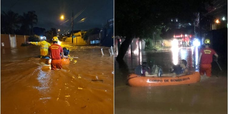 Chuva volta a causar alagamentos e deixa famílias ilhadas em Goiânia