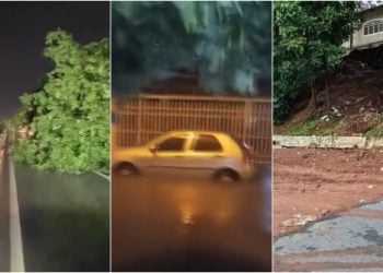 Chuva em Goiânia causa, estragos, alagamentos e deslizamentos de terra