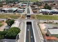 Trânsito é liberado no Viaduto do Papillon Park, em Aparecida, após conclusão de obras