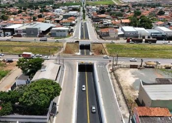 Trânsito é liberado no Viaduto do Papillon Park, em Aparecida, após conclusão de obras