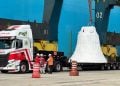 Motorista do sino Vox Patris sofre queda de dois metros durante preparação do transporte