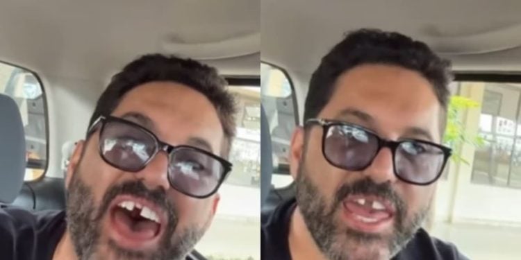 Cantor Edson perde dente em almoço e ironiza situação nas redes sociais