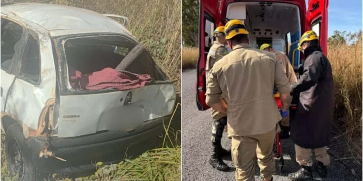 Acidente entre carreta e carro mata mulher e deixa 3 idosos feridos na GO-210