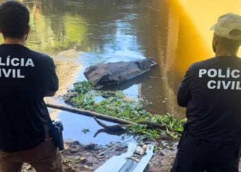 Corpo encontrado dentro de caminhão caído em rio pode ser de motorista desaparecido, em Goiás